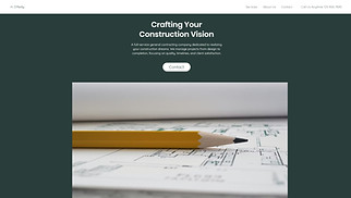Construction website templates - General Contracting Company (Simple)