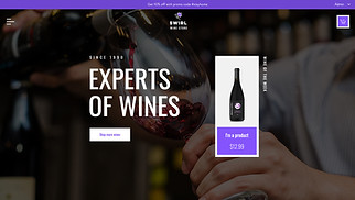 Food & Drinks website templates - Wine Store