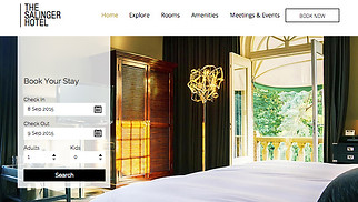 Шаблон для сайта в категории «Путешествия и туризм» — Современный отель