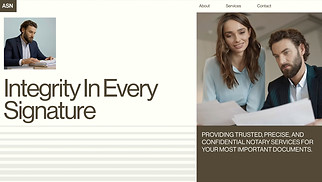 コーポレート サイトテンプレート - Notary Services (Professional)