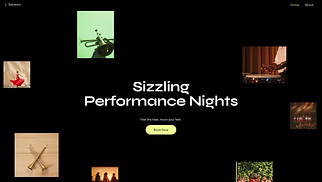 Band website templates - Salsa Band (Dynamic)