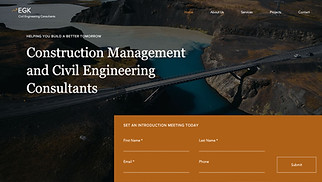 İşletme site şablonları - İnşaat Mühendisliği Danışmanlık Firması