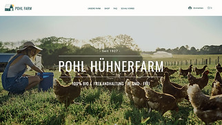 Tiere Website-Vorlagen - Bauernhof