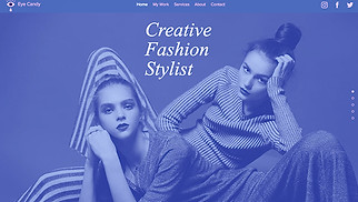 फैशन और स्टाइल website templates - फैशन स्टाइलिस्ट