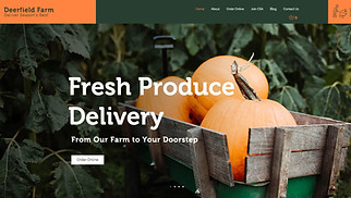 Food & Drinks website templates - Farm