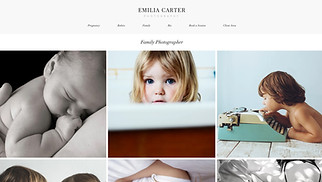 Photography website templates - Family Photographer