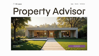 Real Estate website templates - Real Estate Consultant (Sleek)