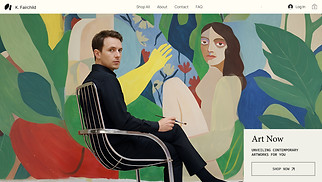 Hemsidemallar för Konst & hantverk - Online Art Shop (Fresh)