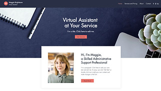 Bedrijven website templates - Virtual assistant 