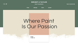 Шаблон для сайта в категории «Обслуживание и ремонт» — Интерьерные краски
