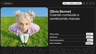 Templates de Landing pages - Currículo criativo (arrojado)