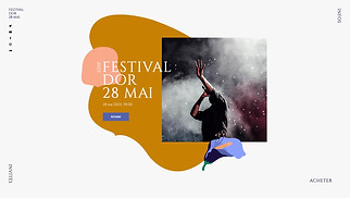 Templates de sites web Organisation d'événements - Festival de Musique