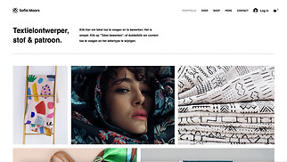 Portfolio en cv website templates - Textielontwerper