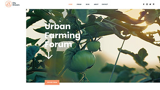 Blog website templates - Gardening Blog & Forum