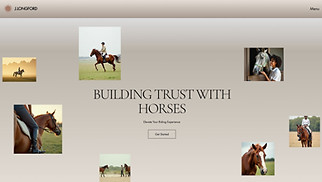 Industrial website templates - Horse Trainer (Dynamic)