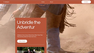 All website templates - Horse Riding Camp (Adventurous)