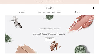 Beauty & Wellness website templates - Makeup Store