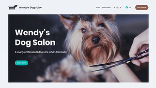 비즈니스 웹 사이트 템플릿 – 애완동물 미용사