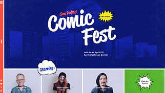 Performing Arts website templates - Comic Convention