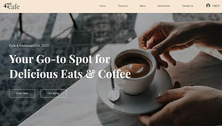 식품 및 요식업 웹 사이트 템플릿 – 로스터리 카페