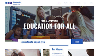 Non-Profit website templates - Educational NGO
