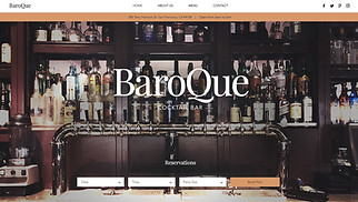Restaurantes y comida plantillas web – Bar