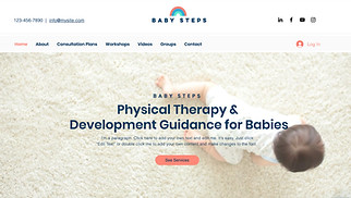 ビジネス サイトテンプレート - 赤ちゃんコンサルタント