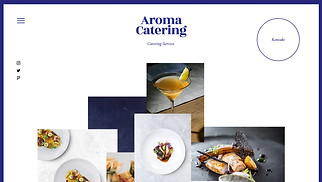Gastronomie Website-Vorlagen - Catering-Anbieter