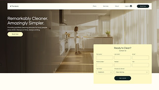 Services & Maintenance website templates - Cleaning Company 