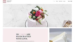 식품 및 요식업 웹 사이트 템플릿 – 케이크 판매점
