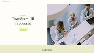 All website templates - HR Landing Page (Illustrative)