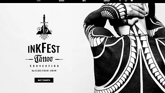 Conferences & Meetups website templates - Tattoo Convention