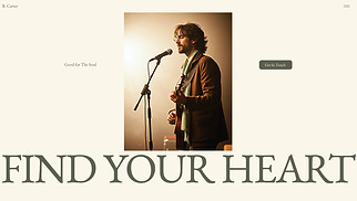 Music website templates - Indie Rock Band (Eclectic)