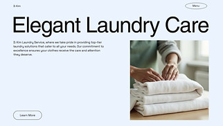 Industrial website templates - Laundry Service (Fresh)