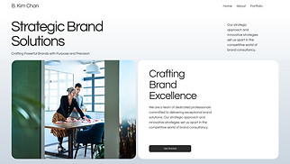 website templates - Brand Consultant Portfolio (Calm)