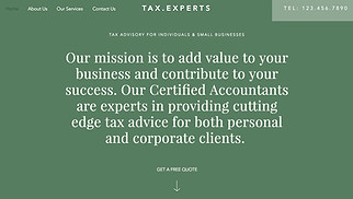 वित्त और कानून website templates - अकाउंटिंग कंपनी
