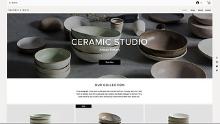 Visual Arts website templates - Ceramic Store
