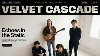 Industria Musical plantillas web – Band (Creative)