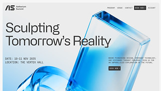 เทมเพลตเว็บไซต์ ประชุมและสัมมนา - Design Conference (Sleek)