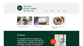 Templates de sites web Blog - Blog de cuisine