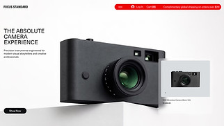 Hemsidemallar för Elektroniskt - Camera Store (Contemporary)