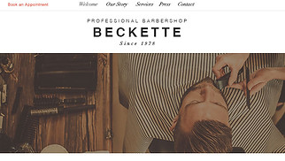Beauty & Hair website templates - Barbershop
