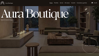 Template siti web Curriculum e portfolio - Azienda di Interior Design (Elegante)