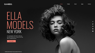 Fashion website templates - Modeling Agency 
