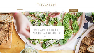 Gastronomie Website-Vorlagen - Vegetarisches Restaurant