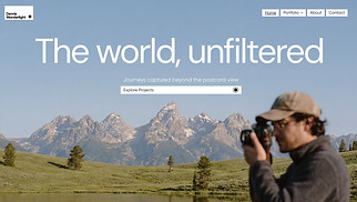 Mẫu trang web Danh mục dự án - Travel Photographer (Cool)
