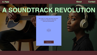 All website templates - Record Label (Modern)