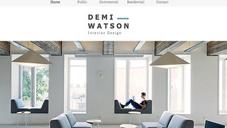 Portfolios website templates - Interior Designer