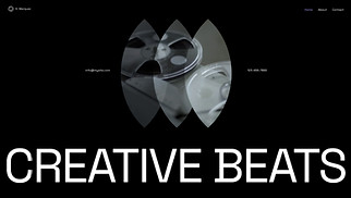 Music Industry website templates - Music Production Company (Energetic)