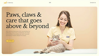 website templates - Veterinary Clinic (Bright)